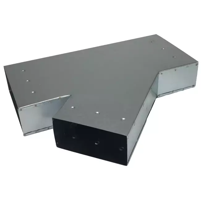 Raccordo a T 45 gradi 220x80 mm - 170x80 mm per canalizzazione