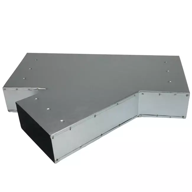 Raccordo a T 45 gradi 220x80 mm - 170x80 mm per canalizzazione