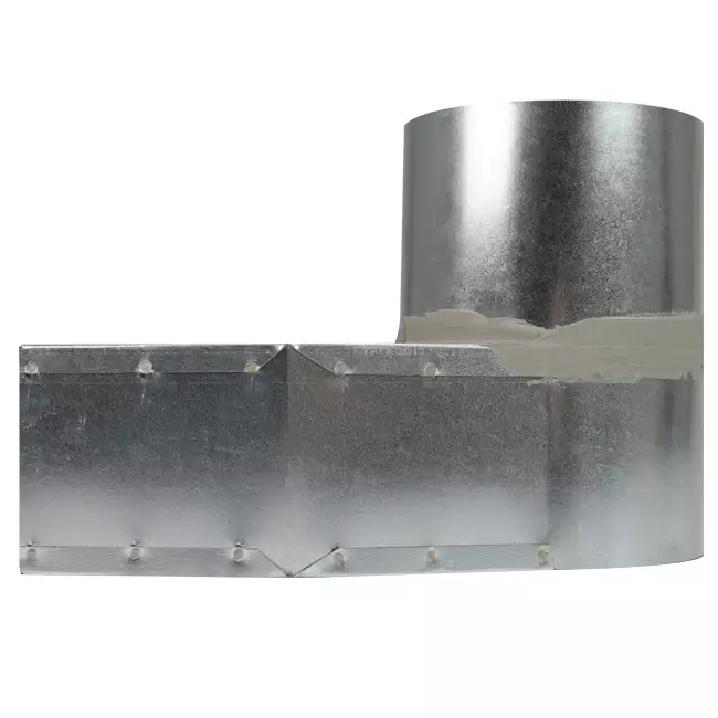 Tubo angolare 170x80 mm con diametro 160 mm per canalizzazione
