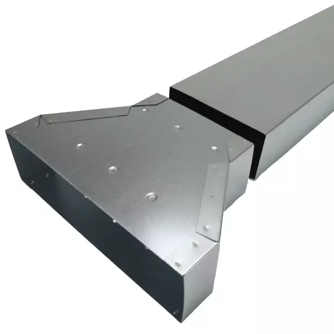 Adattatore da 220x80 mm a 170x80 mm per canalizzazione