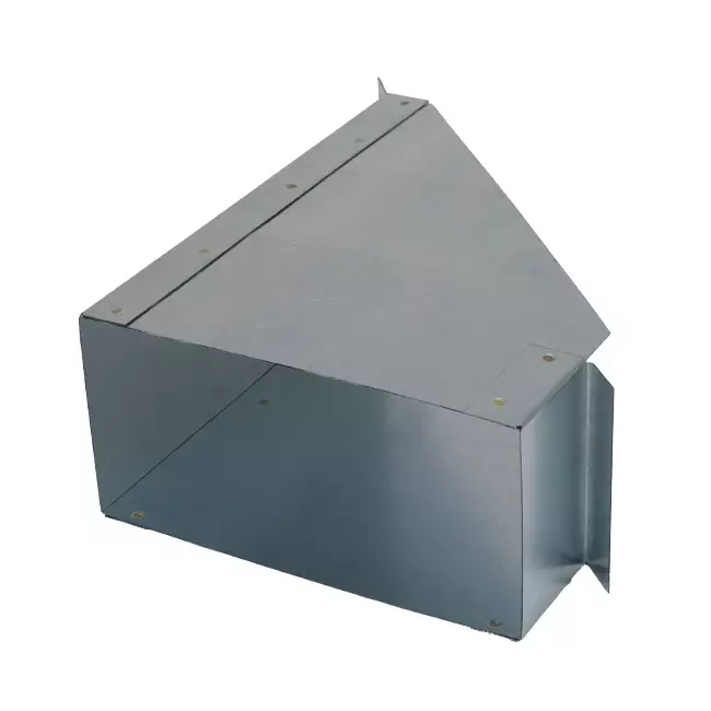 Attacco laterale 170x80 mm 45 gradi per canalizzazione