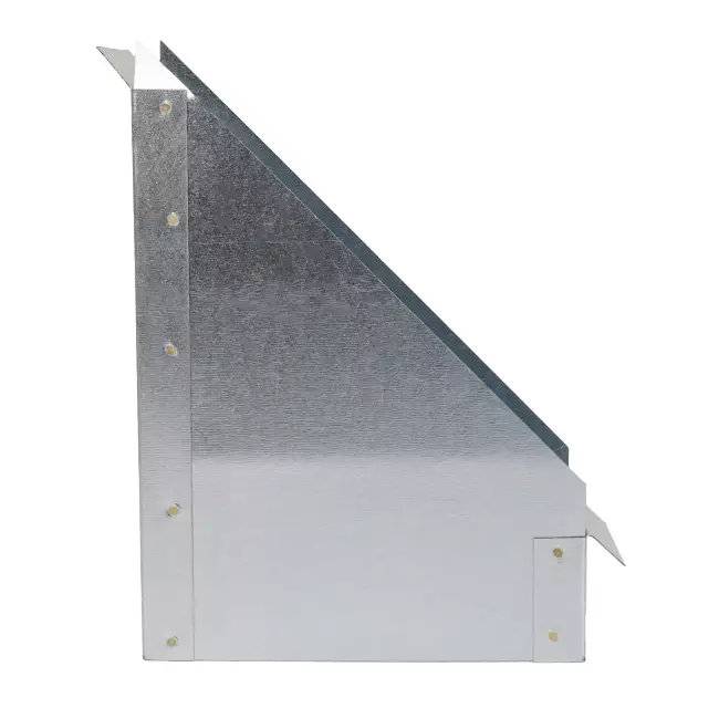 Attacco laterale 170x80 mm 45 gradi per canalizzazione