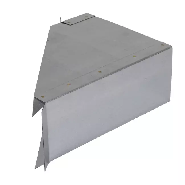 Attacco laterale 170x80 mm 45 gradi per canalizzazione