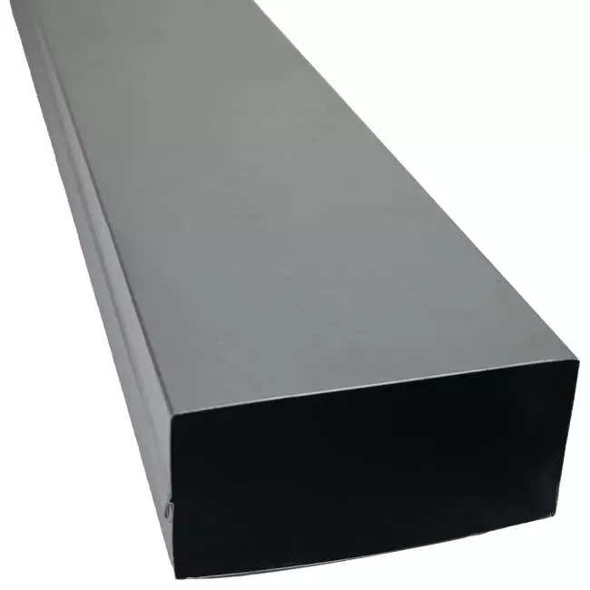 Canale gettato in fusione zincato 170x80 mm per lunghezza 1500 mm