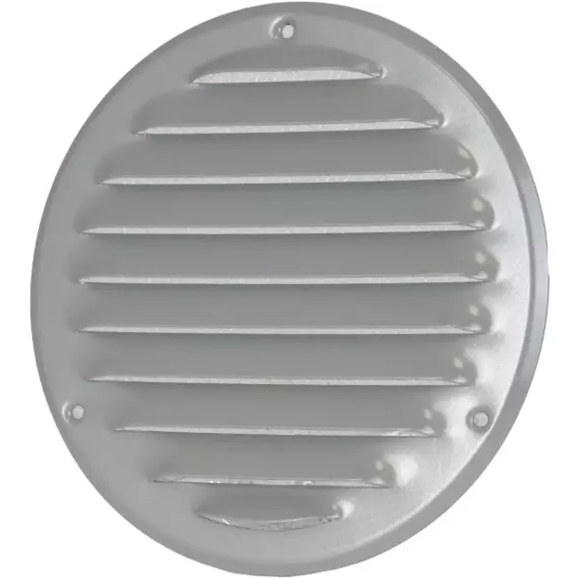 Griglia di aerazione in metallo tonda Ø 125 mm grigia - MR125P - RAL9006