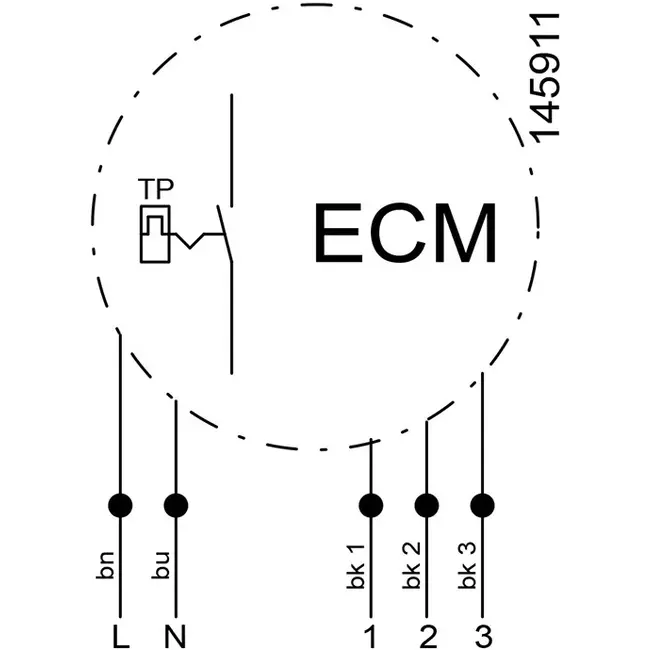 Ventilatore a tubo Ruck Etamaster con motore EC 410 m³/h Ø 150 mm - EM 150 EC 01