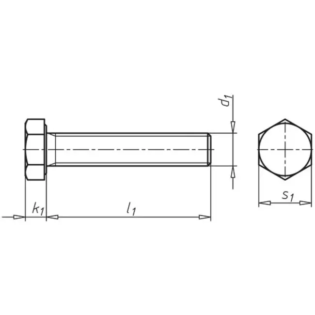 Bullone m8x25 mm.zincato 8.8 din933 (200 pezzi)