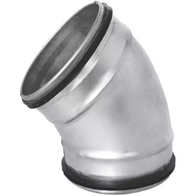 Curva tonda spiro 45° Ø 125 mm per tubo spiro