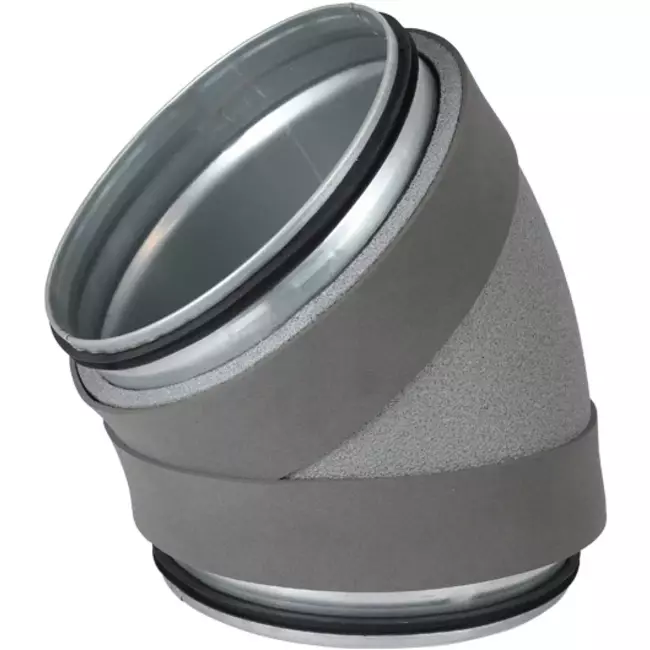 Termodotto 13 mm diametro di curvatura 160 mm 45 gradi isolato