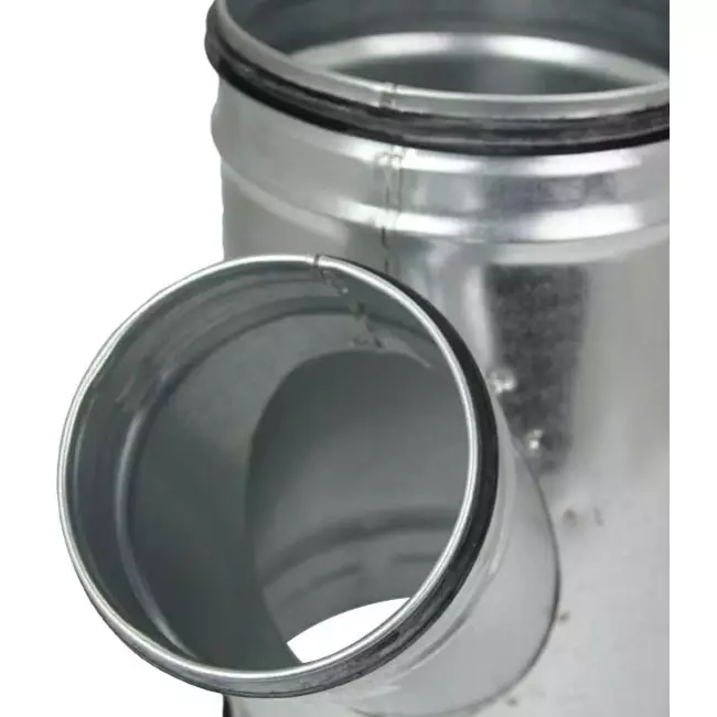 Raccordo a T Ø 80 mm - Ø 80 mm per tubo spiro (45°)