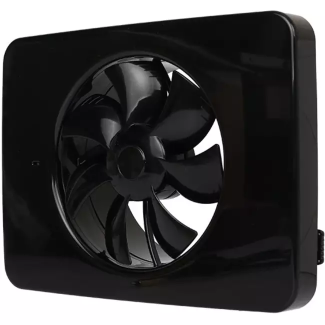 Vent-Axia Lo-Carbon iQ design piatto aspiratore per il bagno NERO Ø100 - 125 mm