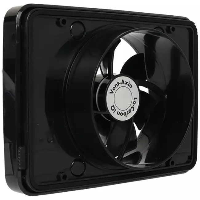 Vent-Axia Lo-Carbon iQ design piatto aspiratore per il bagno NERO Ø100 - 125 mm