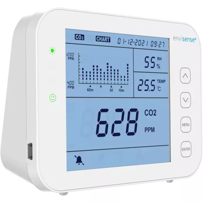 Misuratore di CO2 EnviSense con datalogger - inclusa dashboard digitale