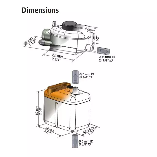 Sauermann Mini pompa per acqua di condensa 20l/h