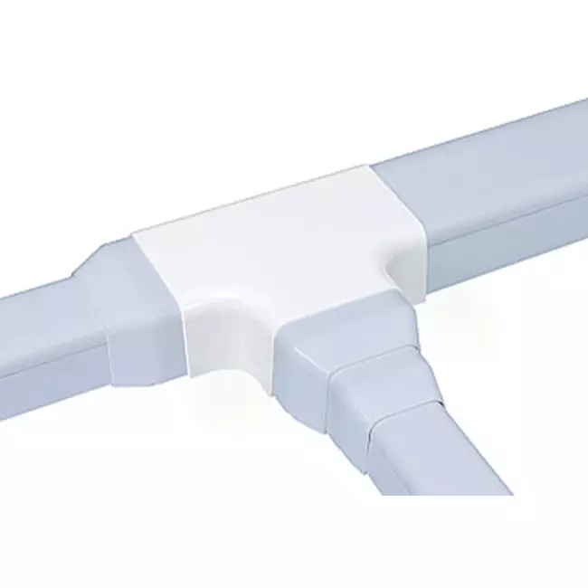 Climaplus condotto di climatizzazione Pezzo a T per condotto 90x65mm RAL 9010 BIANCO