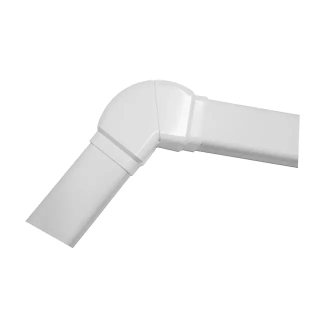 Condotto Climaplus per aria condizionata Curva regolabile 90x65mm RAL 9010 BIANCO