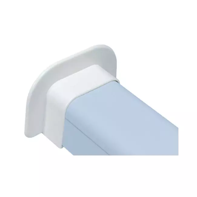Climaplus Rosone da parete per canali di condizionamento 90x65mm RAL 9010 BIANCO