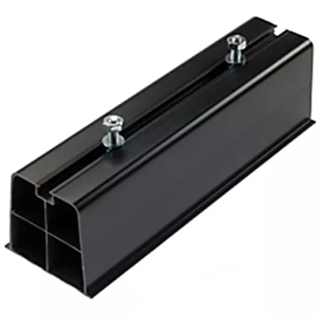 Barra di montaggio esterna all'unità in PVC rigido, lunghezza 450 mm