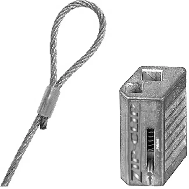 Cavo di sospensione autobloccante Zip Clip 3 metri 50KG
