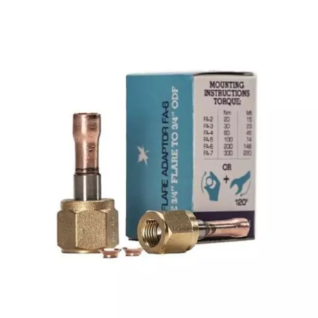 Flexflair FA tappo di brasatura giunto 3/4, + anello a tromba