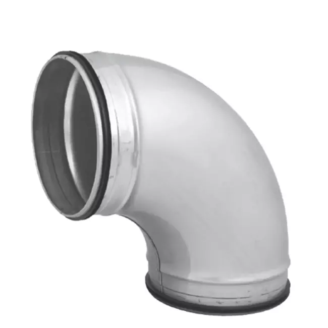Curva tonda spiro 90° Ø 100 mm per tubo spiro