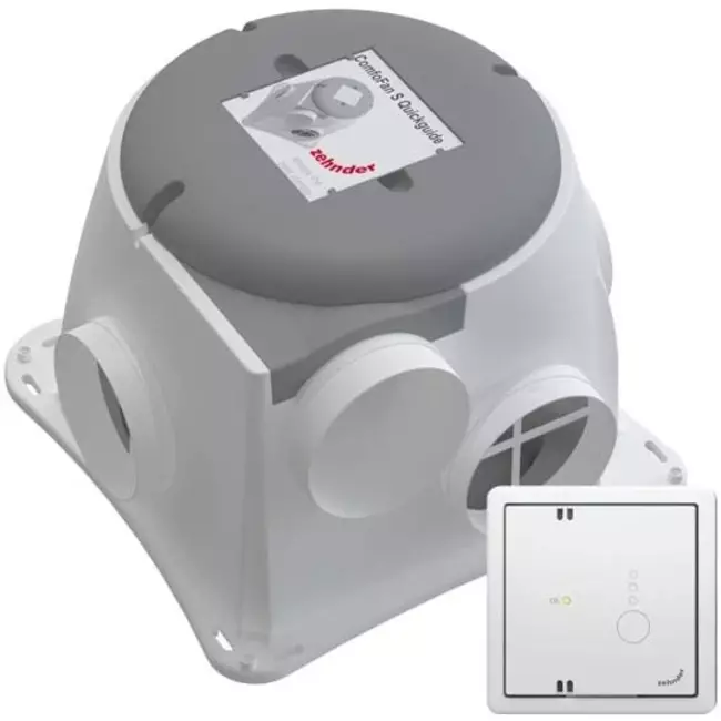 Zehnder ComfoFan Silent 460 m³/h + sensore di CO₂ - spina con messa a terra