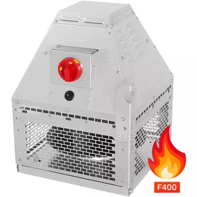 Aspiratore da tetto per estrazione fumi Ruck orizzontale fino a 200 °C costante e 400 °C/120 min - 2030 m³/h (DHN 225 D2 F4 30)