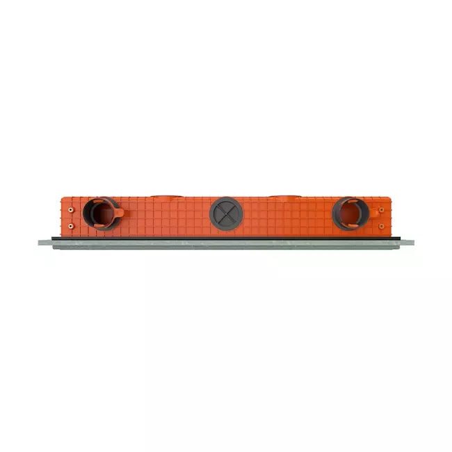 Griglia lineare intonacabile senza cornice Ergovent 1000 mm con diametro di collegamento 75 mm - standard