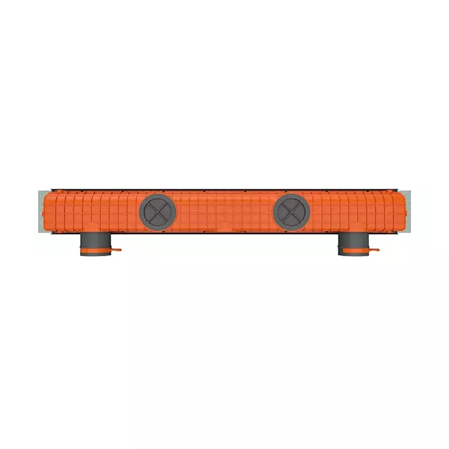 Griglia lineare intonacabile senza cornice Ergovent 1000 mm con diametro di collegamento 75 mm - standard
