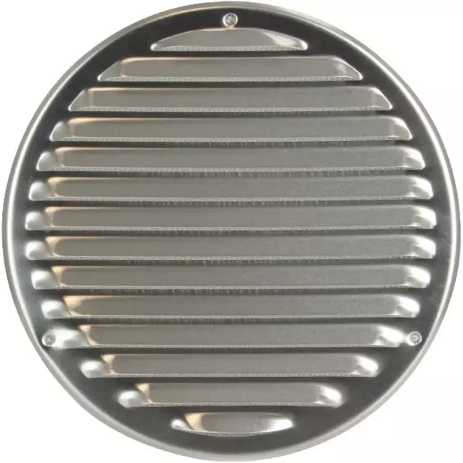 Griglia di aerazione in metallo tonda Ø200 mm acciaio inox - MR200i