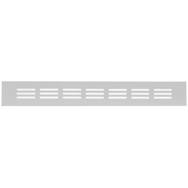 Griglia per zoccolo in alluminio - argento L=300 mm x H=40 mm - R430S