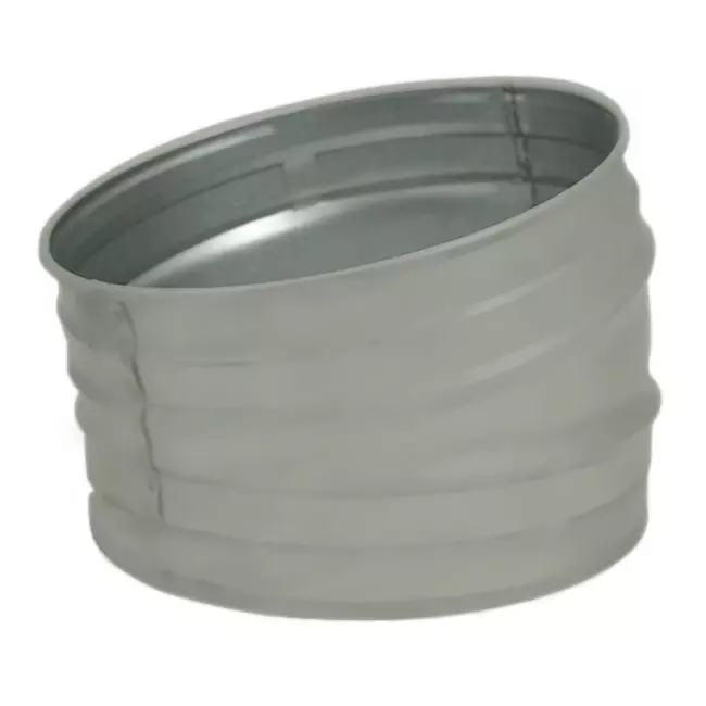 Curva tonda Spiro 15° Ø 100 mm - personalizzazione RAL7035