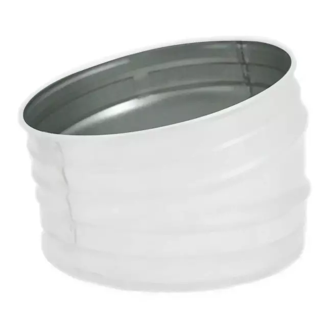 Curva tonda Spiro 15° Ø 100 mm - personalizzazione RAL9010