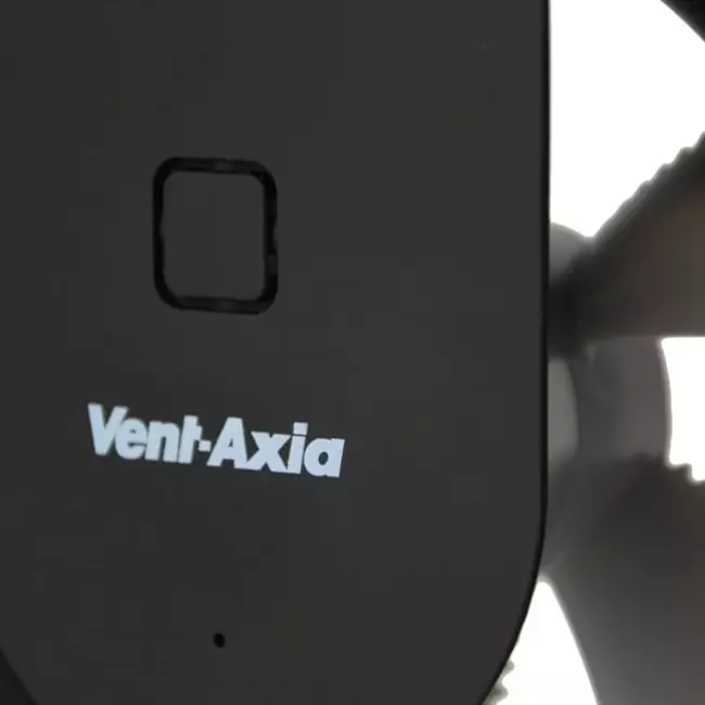 Ventilatore da bagno Svara con timer, sensore di umidità e sensore di luce, 100-125 mm (controllabile tramite app) NERO