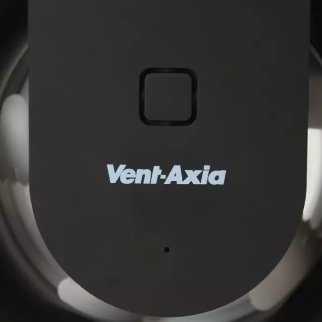 Ventilatore da bagno Svara con timer, sensore di umidità e sensore di luce, 100-125 mm (controllabile tramite app) NERO