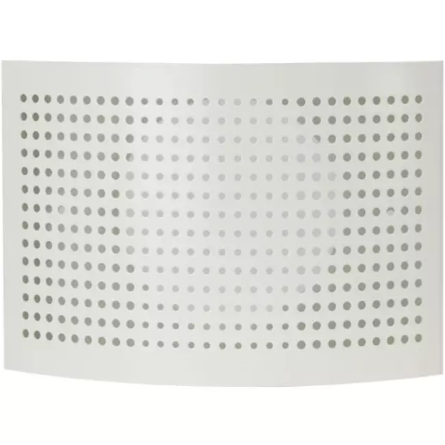 Valvola di alimentazione di ventilazione Ø 100 mm con copertura perforata per montaggio a parete BIANCA - DTQA100