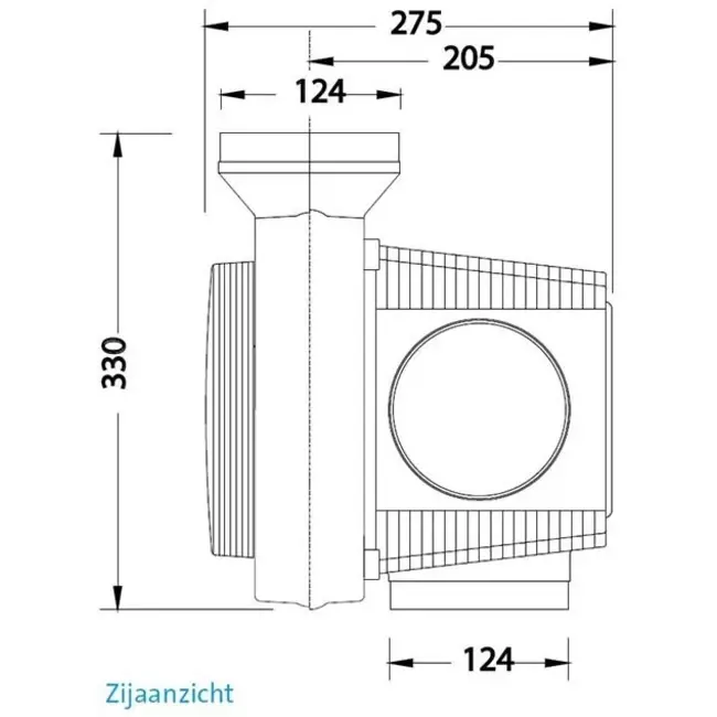Orcon Compact 10P 320 m³/h - spina perilex