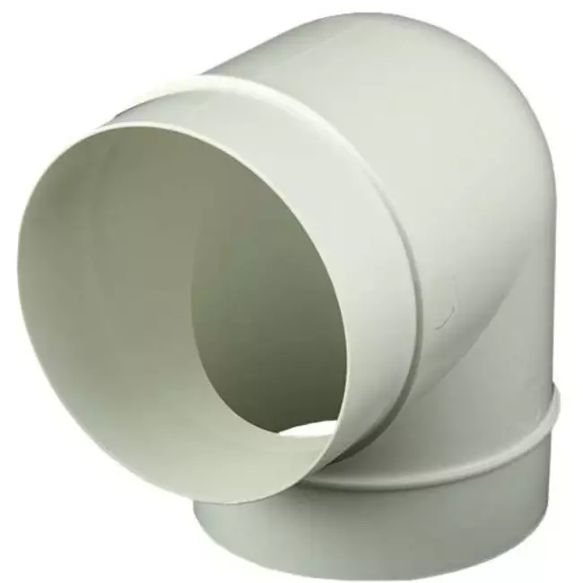 Curva rotonda in plastica a 90° diametro: 150 mm AL150-90