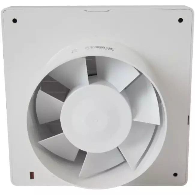 Aspiratore per il bagno Ø 100 mm bianco con sportello di chiusura automatico e timer - versione lusso X100ZHT