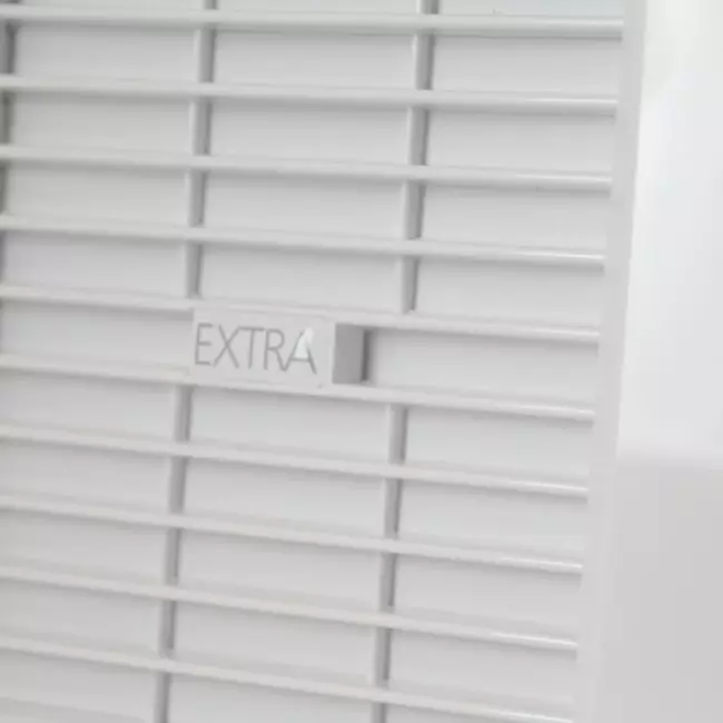 Aspiratore per il bagno Ø 100 mm bianco con sportello di chiusura automatico e timer - versione lusso X100ZHT
