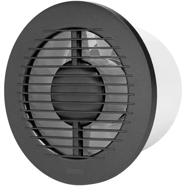 Aspiratore per il bagno rotondo Ø 125 mm antracite - Base EA125A