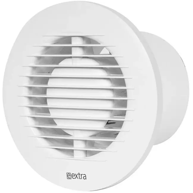 Aspiratore per il bagno rotondo Ø 100 mm bianco con timer - EE100T