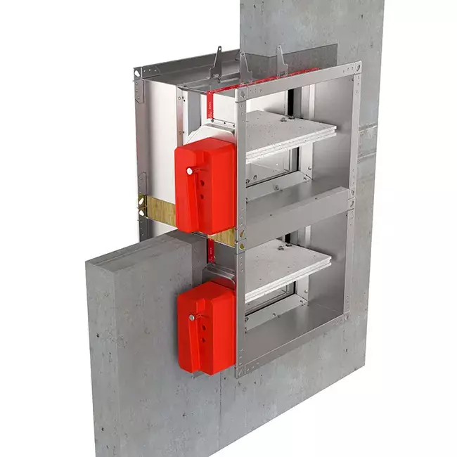 Serranda tagliafuoco rettangolare a funzionamento manuale - E-FD25 600x500 R