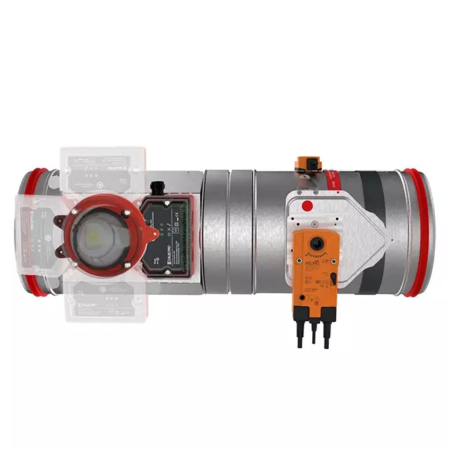 Sensore di fumo 24V per serranda tagliafuoco circolare 355 mm - E-FDC A SSA D355 24