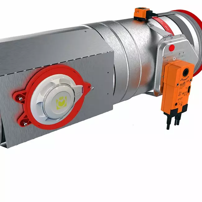 Sensore di fumo 24V per serranda tagliafuoco circolare 355 mm - E-FDC A SSA D355 24