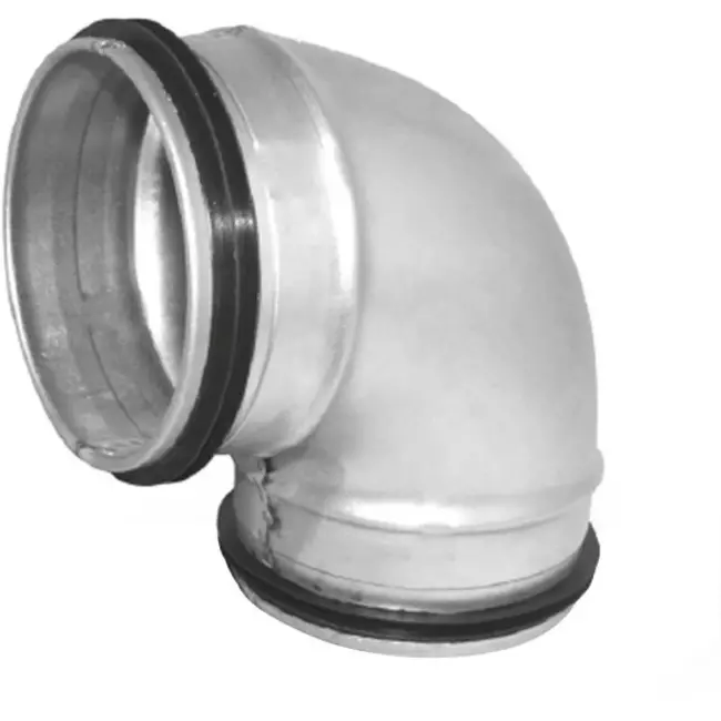 Curva tonda corta spiro 90° Ø 200 mm per tubo spiro