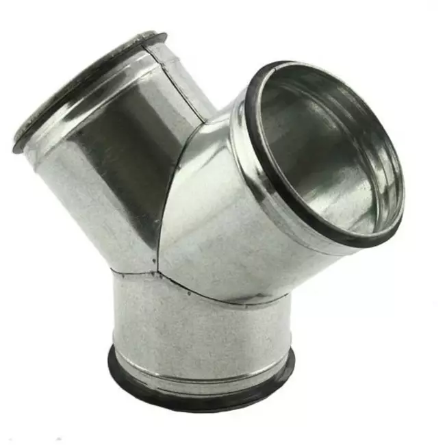 Raccordo a Y 45° Ø 80 mm - 80 mm per tubo spiro