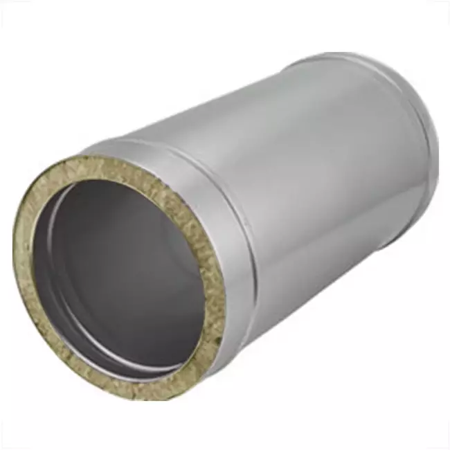 Tubo DP diametro 150 mm (150/200) L500 I316L/I304 (D 0,5/0,6)