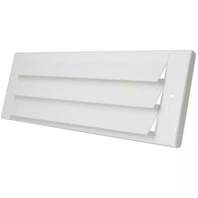 Griglia per parete esterna a superficie 300 mm x 100 mm BIANCA