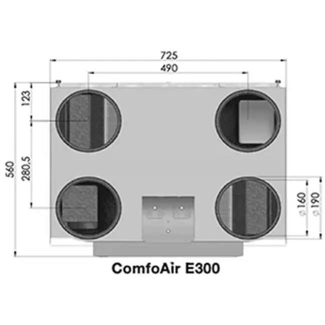 Zehnder Stork ComfoAir E300 R + modulo RF